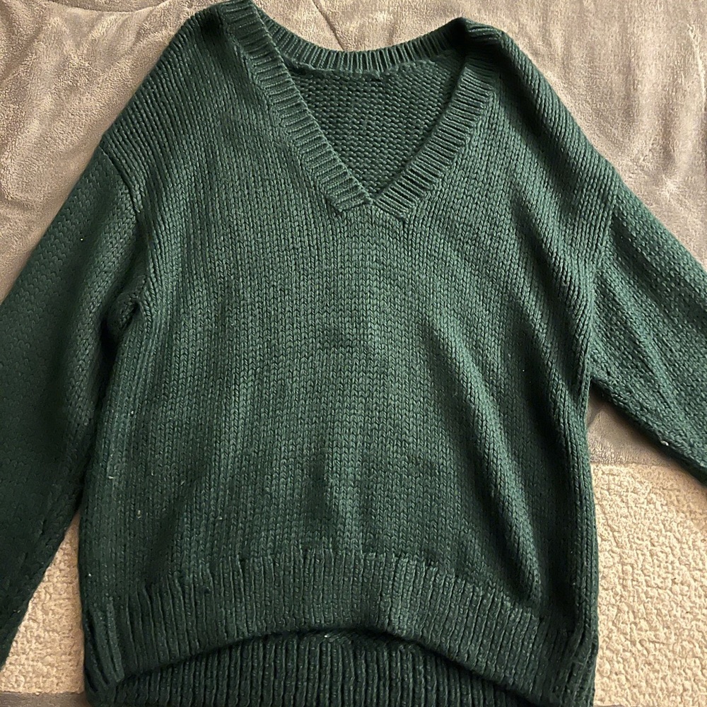 victoria secret green sweater